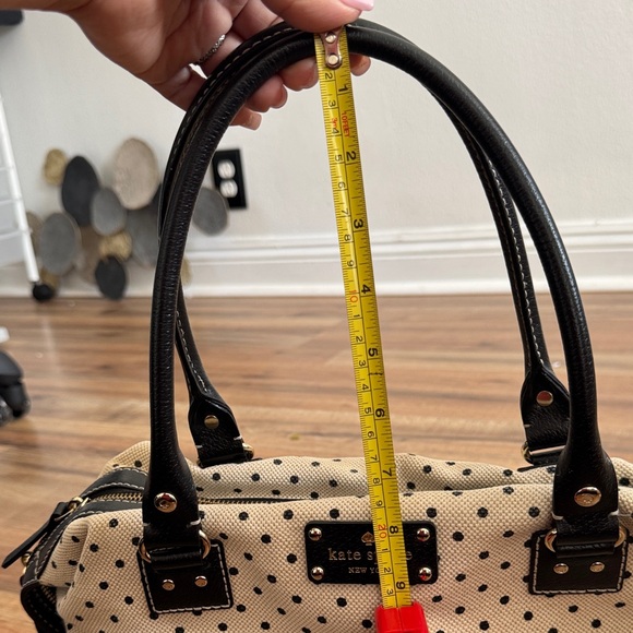 Kade Spade Dr Bag Satchel cream polkadot bag - Picture 12 of 16